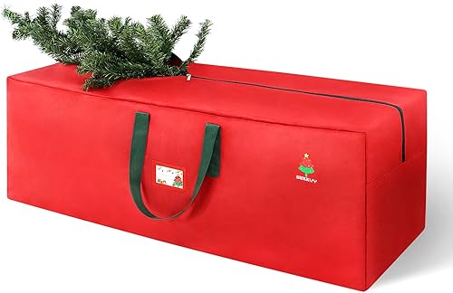 Bolsa de almacenamiento para árbol de Navidad, caja de almacenamiento para árbol de Navidad artificial de 9 pies, bolsa de almacenamiento