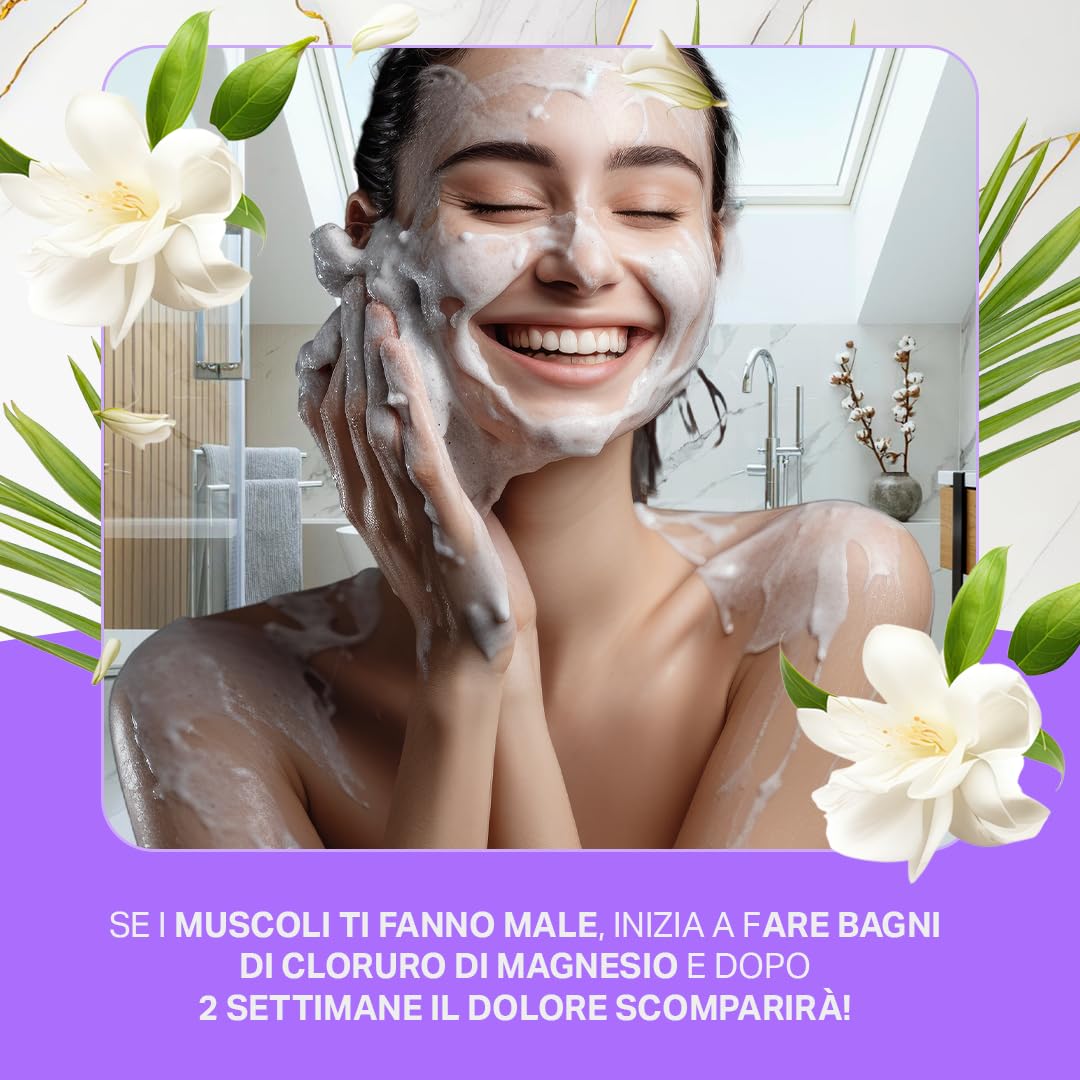 Cloruro di Magnesio Flakes I Magnesium Cloruro Puro in Fiocchi I Sale da Bagno Esaidratato I Magnesio in Polvere Naturale per Bagno e Benessere (8 kg (1er Pack))