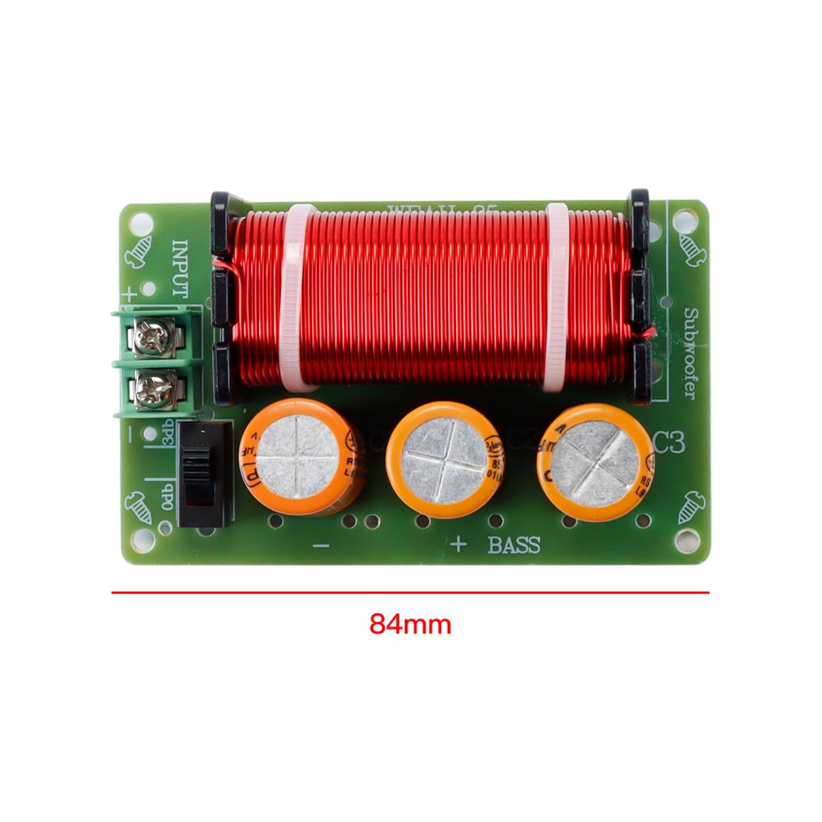 Filtro crossover, subwoofer Pure Bass da 200 W, divisore di frequenza, per casa, teatro, auto, studio musicale, altoparlanti, sistemi audio, riparazione