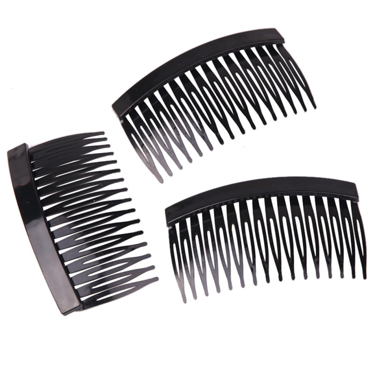 Housoutil 60pcs Tooth Plastic Hair Side Comb Fringe Combs Hair Detangler Dreadlock Accessories for Women Girls