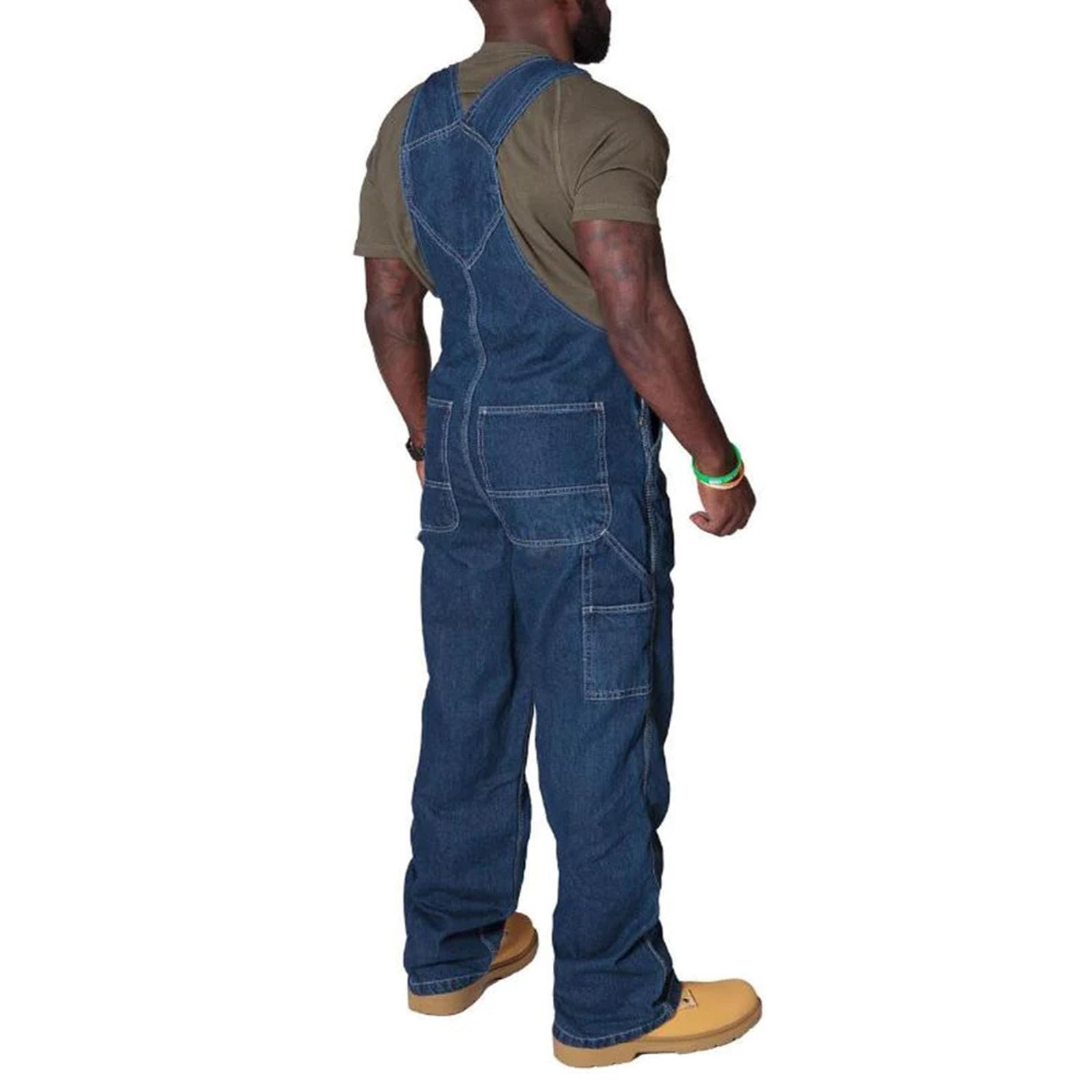 Latzhose Herren Arbeitshose Schutz-Latzhose Alle Jahreszeiten Arbeits-Latzhose Herren Jeans Latzhose Mit Taschen Jeans Latzhose Und Hosenträger Overall Workwear Pants Baggy Jeans Herren Freizeit