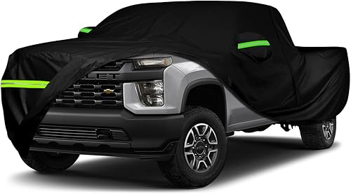 Miniatura 1 de Funda impermeable para automóvil compatible con Chevrolet SilveradoGMC Sierra 1500 Crew Cab 5.8 pies Bed 2014-2023, 420D Funda de automóvil para