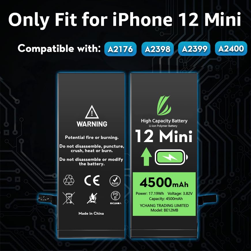 Amazon | LL TRADER iPhone 12 Mini用バッテリー 4500mAh 大容量