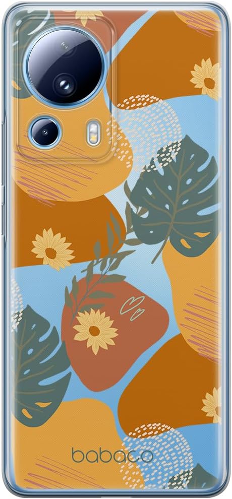 BABACO ERT Group Mobile Phone case for Xiaomi 13 LITE/CIVI 2 Original and Officially Licensed Pattern Plants 008 optimally adapted to The Shape of The Mobile Phone, Partially Transparent