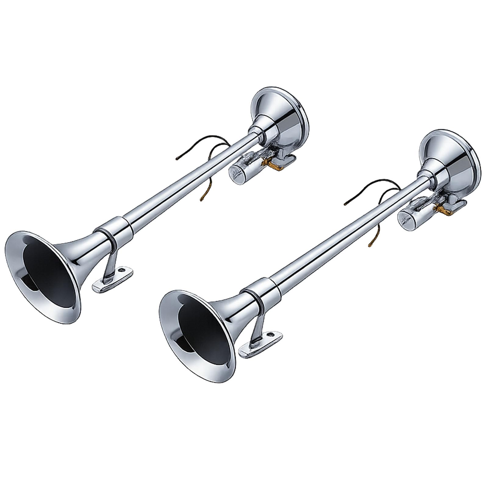 Bocina de Aire para Camión 12V/24V Bocina de Aire Comprimido Eléctrica Potente 150dB Bocina Fuerte para Camión, Coche, Furgoneta y Barco, 74cm