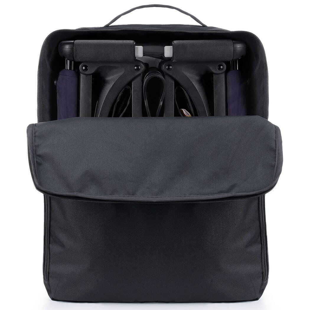 Naviguez facilement dans les aéroports et au-delà : le sac de voyage pour poussette qui vous soutient, Noir