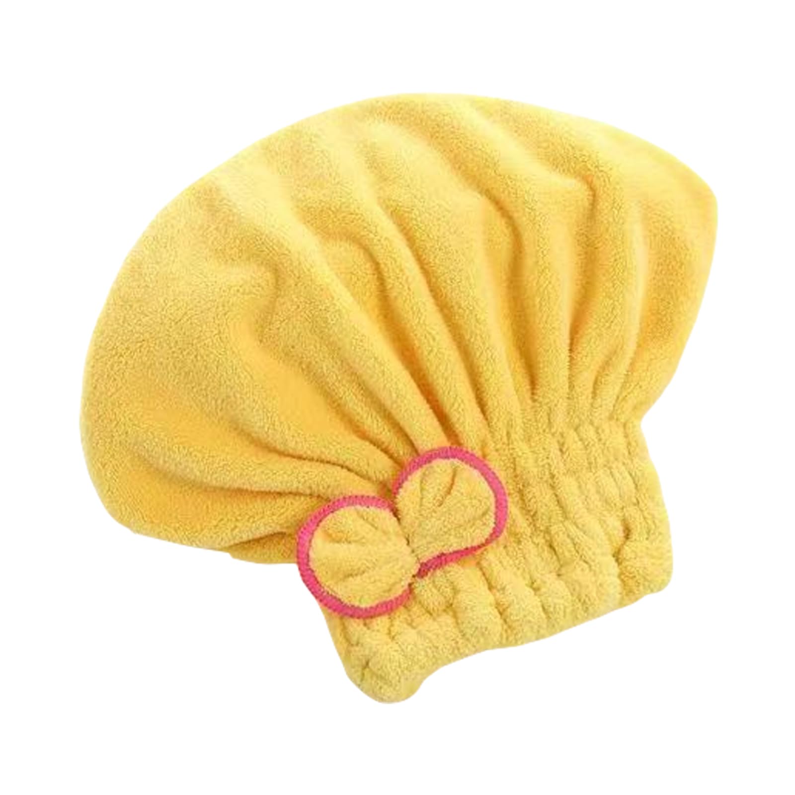 YROHGKPN Super Absorbent Hair Towel Wrap for Wet, Quick Dry Corals Velvets Towel with BowKnot Shower Caps Bath Accessories Quick Dry Wrap