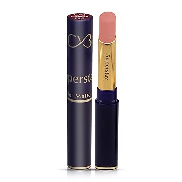CVB LM-206 SuperStay No Transfer Matte Lipstick, Waterproof and Full-Pigmented, Transfer-Proof Smudge-Proof Lip Colour (720 DREAMER, 3.5g)