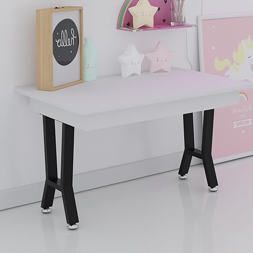 Miniatura 7 de Patas de metal para mesa de 28 pulgadas, patas de comedor de café, patas de banco, hierro de metal negro, patas de escritorio para mesa, patas de