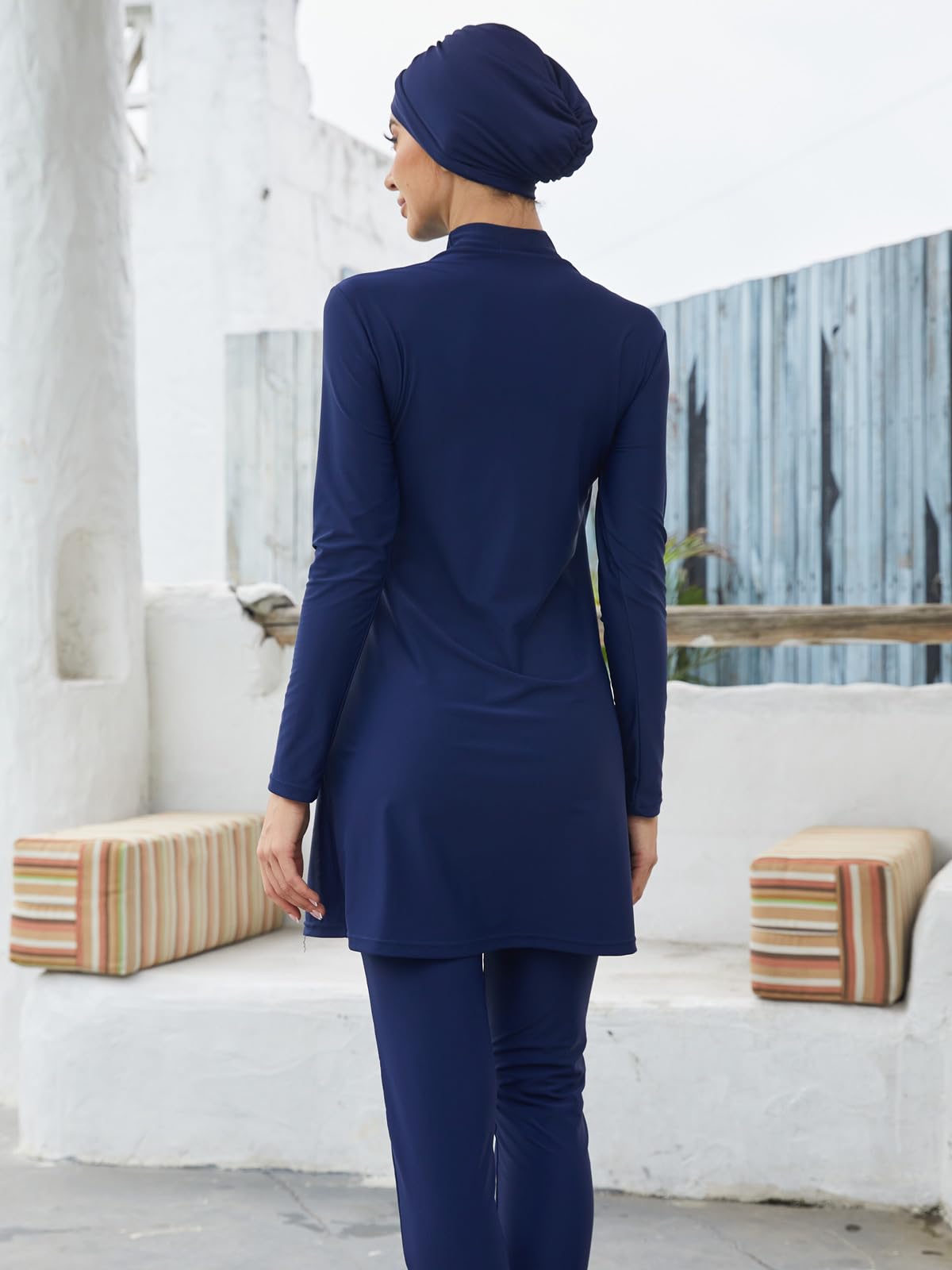 BlueSnow Swimming Burkini for Women Muslim Full Coverage Costume Modest Swimwear