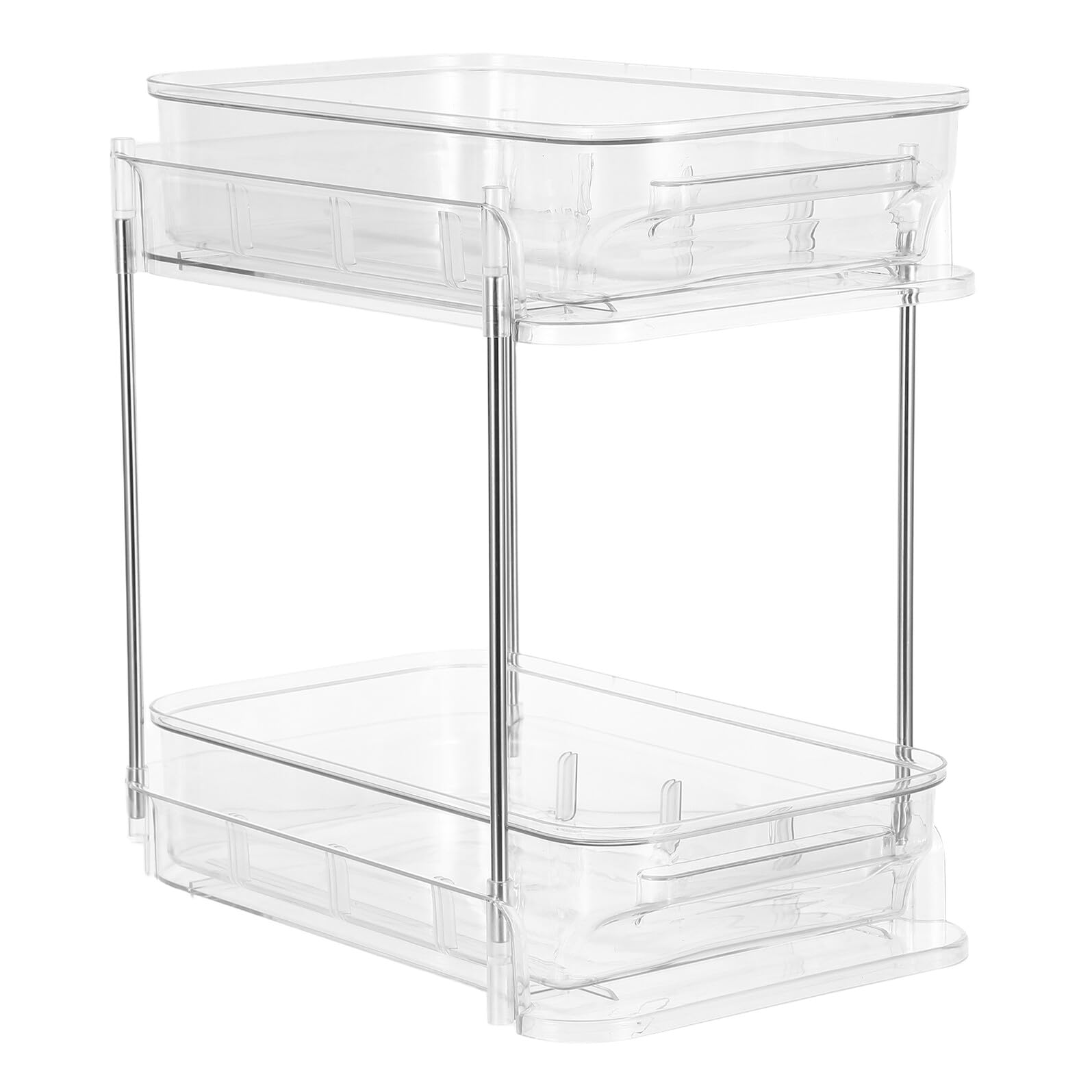 Rangement étagère double couche VICASKY sous évier de cuisine