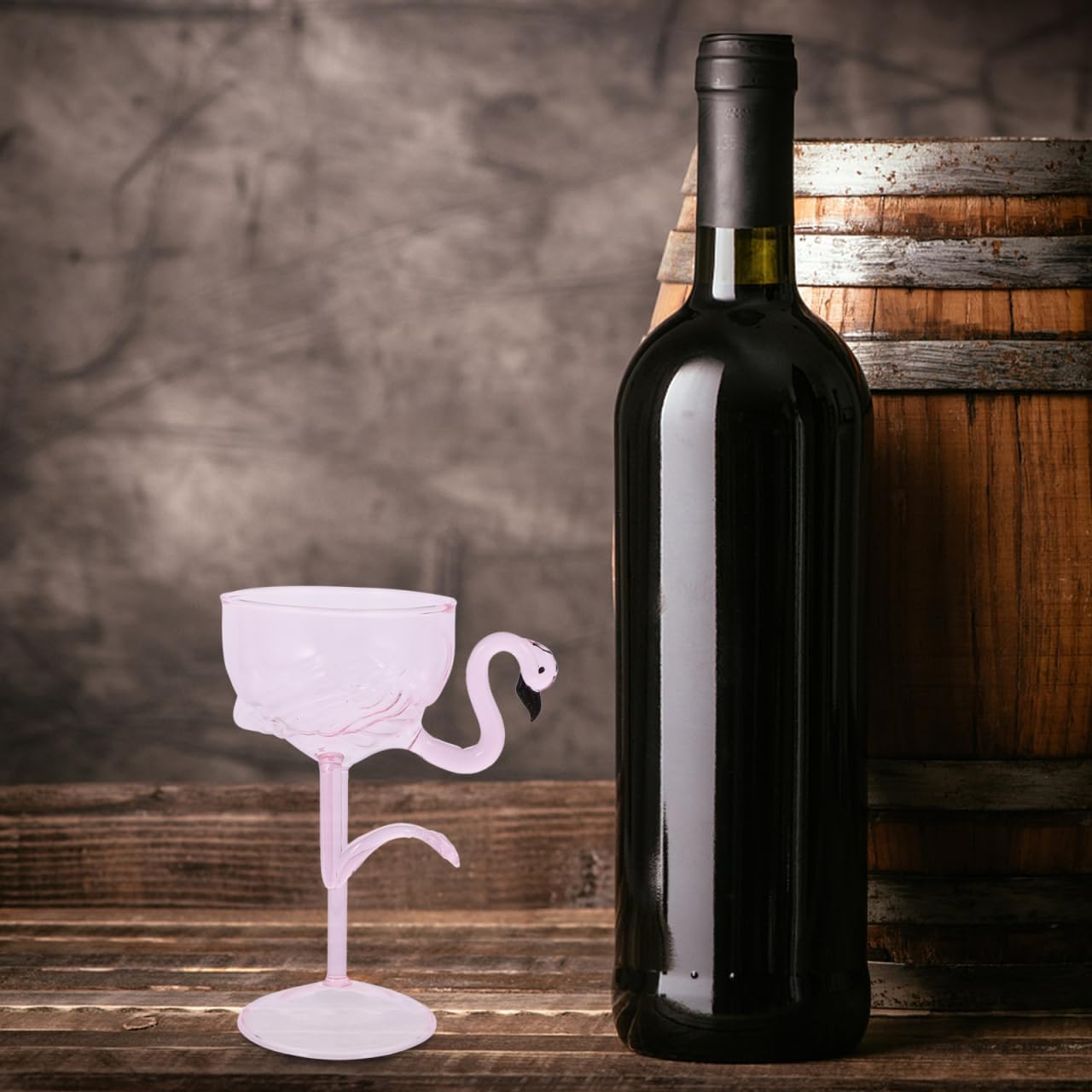 Flamingo Cocktail Glass 7Oz Decorative Stemmed Goblet for Wine Margaritas Parties and Desserts Pink Flamingo Shaped Bar Drinkware for Entertaining - Image 4