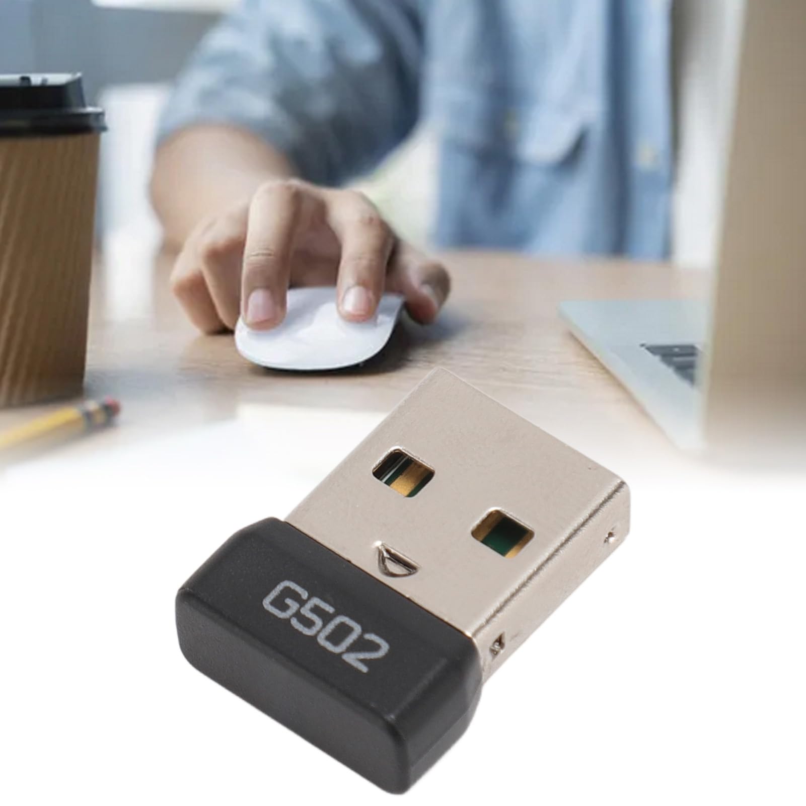 Zunate USB Receiver for Logitech G502 Mouse, 2.4G Mouse USB Adapter, USB Receiver for Logitech GPW G502 Gaming Mouse