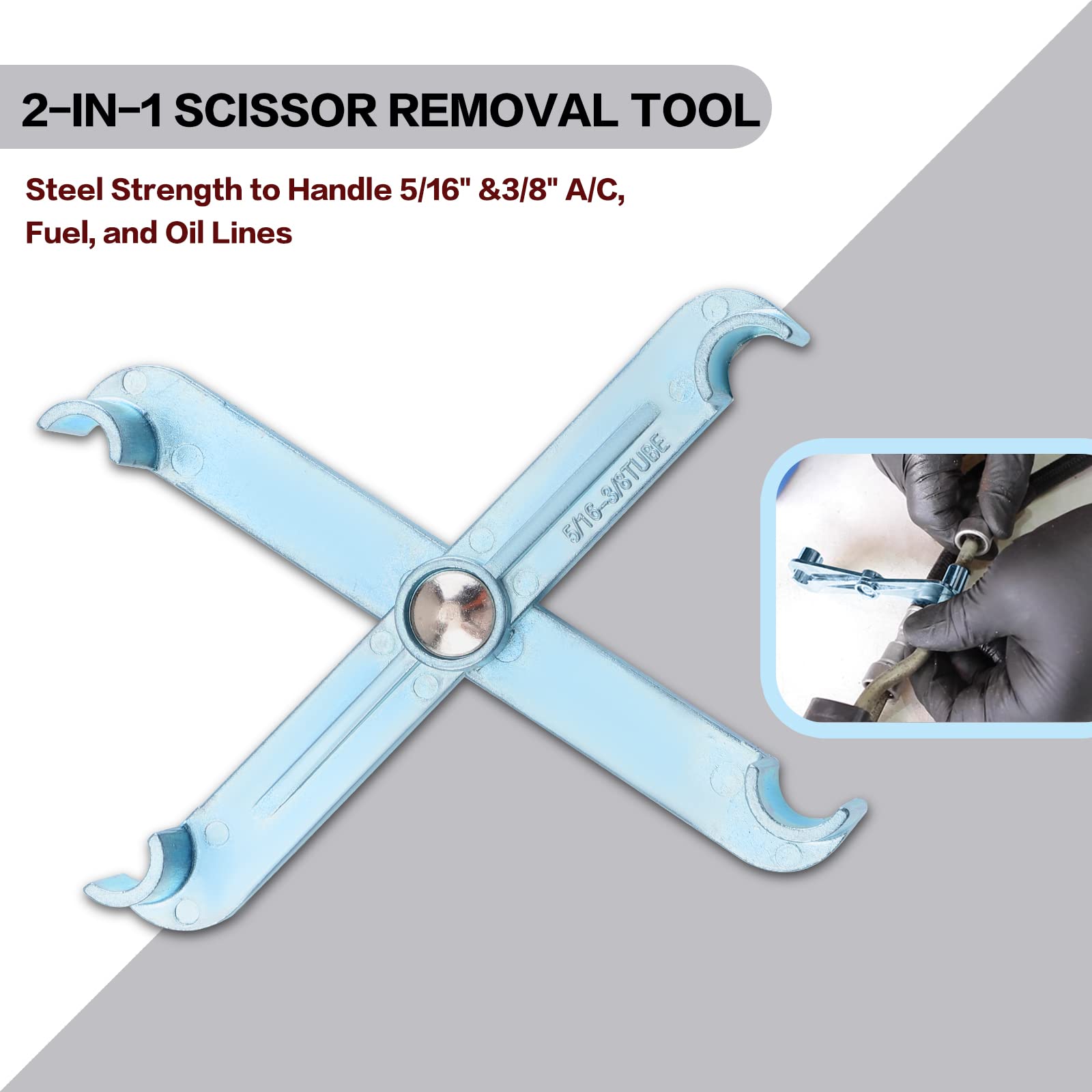 HSEAMALL 22PCS Set di Strumenti di Disconnessione Rapida,Tubo Flessibile Aria Condizionata per Auto Tubo di Olio Tubo di Carburante Strumento di Rimozione Strumento di Disconnessione per Sistemi,Rosso