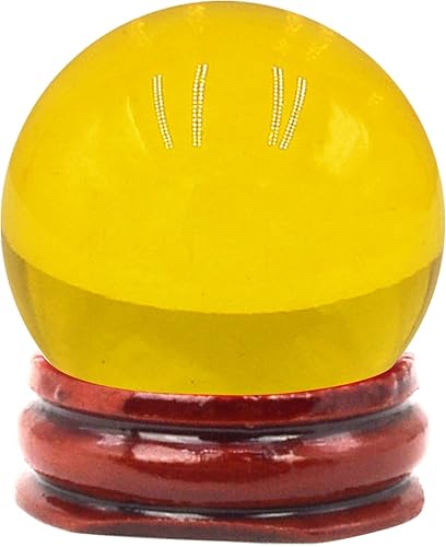 Feng Shui - Bola de cristal multicolor de 1.575 in, cuentas mágicas naturales raras asiáticas, esfera curativa, globo de cuarzo, bolas de fotografía