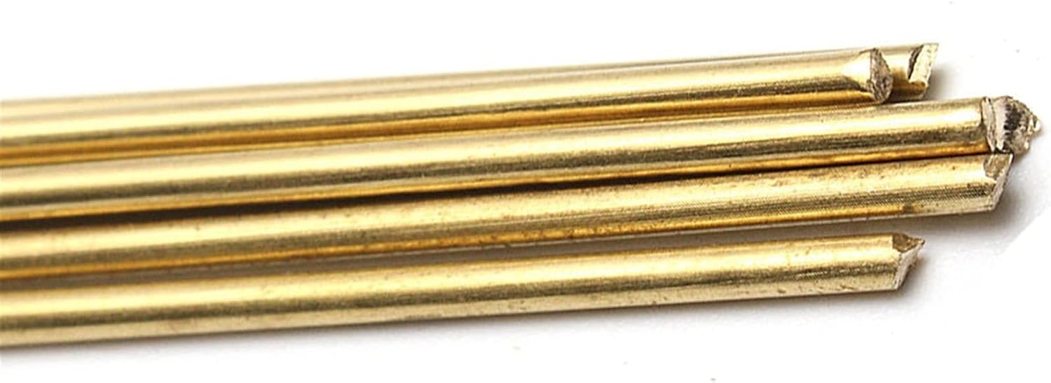 6pcs Brass Welding Rods Low Temperature Metal Aluminum Soldering Brazing Rod Used for Welding Between Copper and Iron