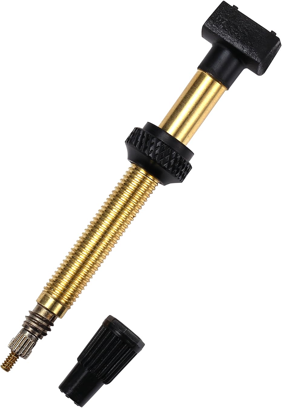 BBB Cycling Tubeless Valves 60mm | Compatible with Roadbikes and Mountainbikes | Replaceable Core | BTI-159