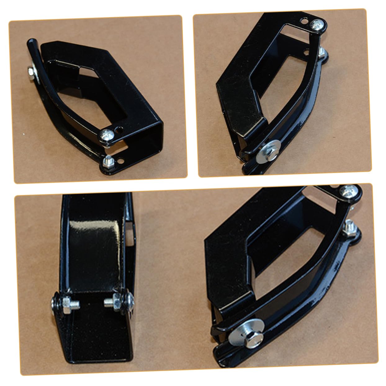 Mobestech Crossbar Clips for Cars 2 Pack Universal Fit Roof Rack Mounting Clamps Sturdy Car Topper Clamps