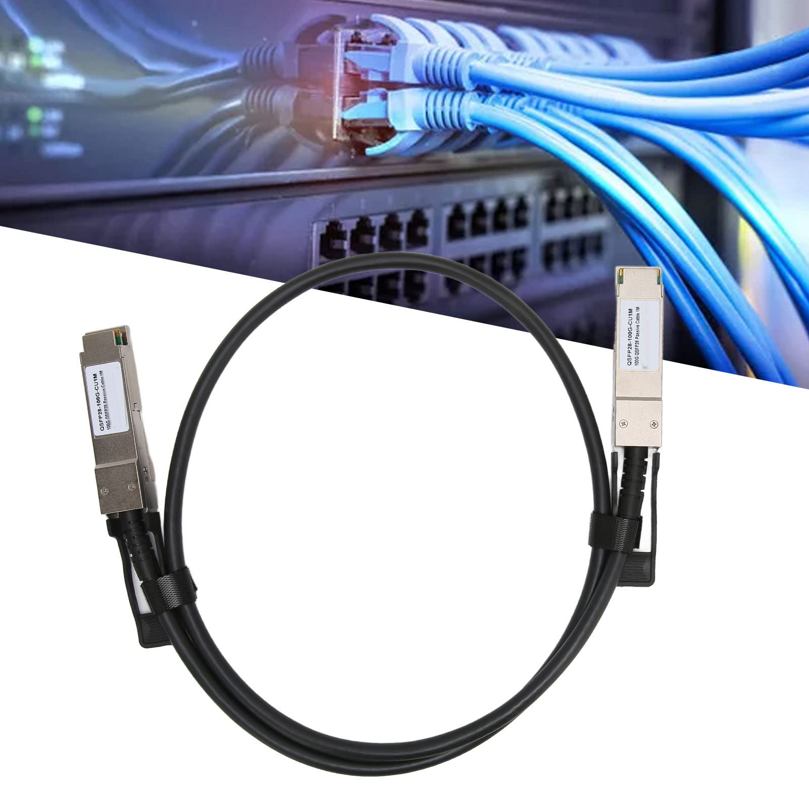 Kabel 100G QSFP28 do bezpośredniego podłączenia, szybka funkcja Plug and Play