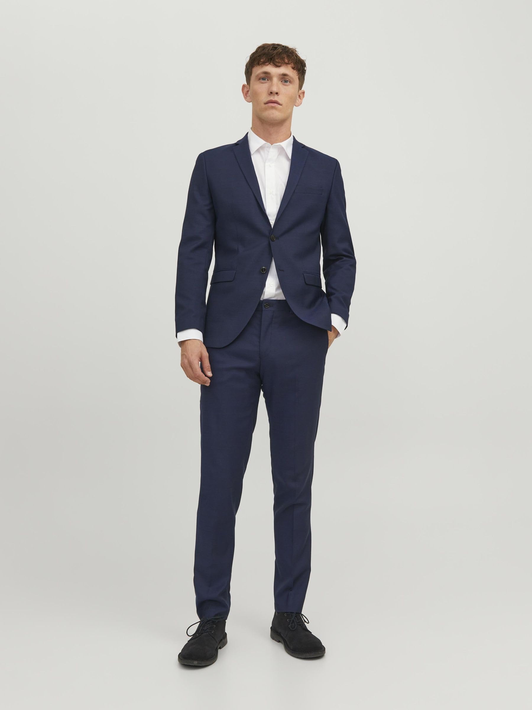 JACK & JONES Single Breasted Blazer And Tailored Trousers JPRSOLARIS Super Slim Fit Suit