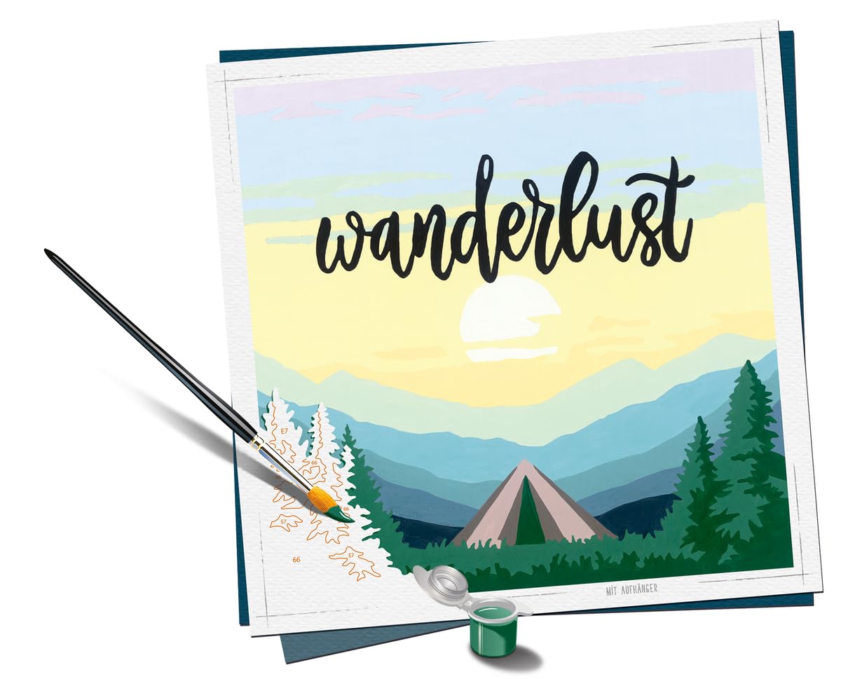 Wanderlust Paint by Numbers Kit for Adults - 20269 - Painting Arts and Crafts for Ages 12 and Up