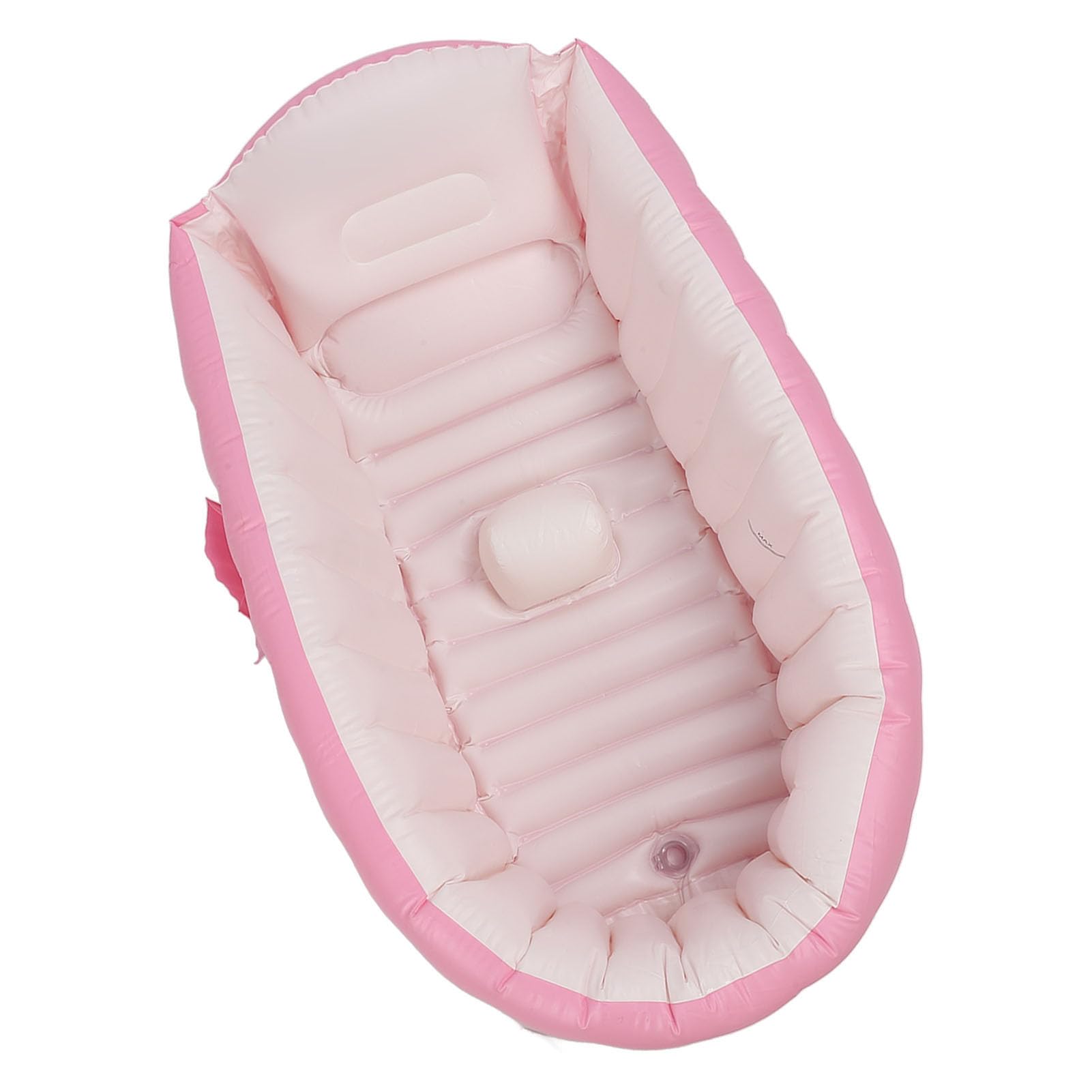 WINH Podróż dla Niemowląt, Nadmuchiwana Miękka Składana Wanna TWardProof Kąpiel Ergonomicznej Kąpieli PVC (PINK)