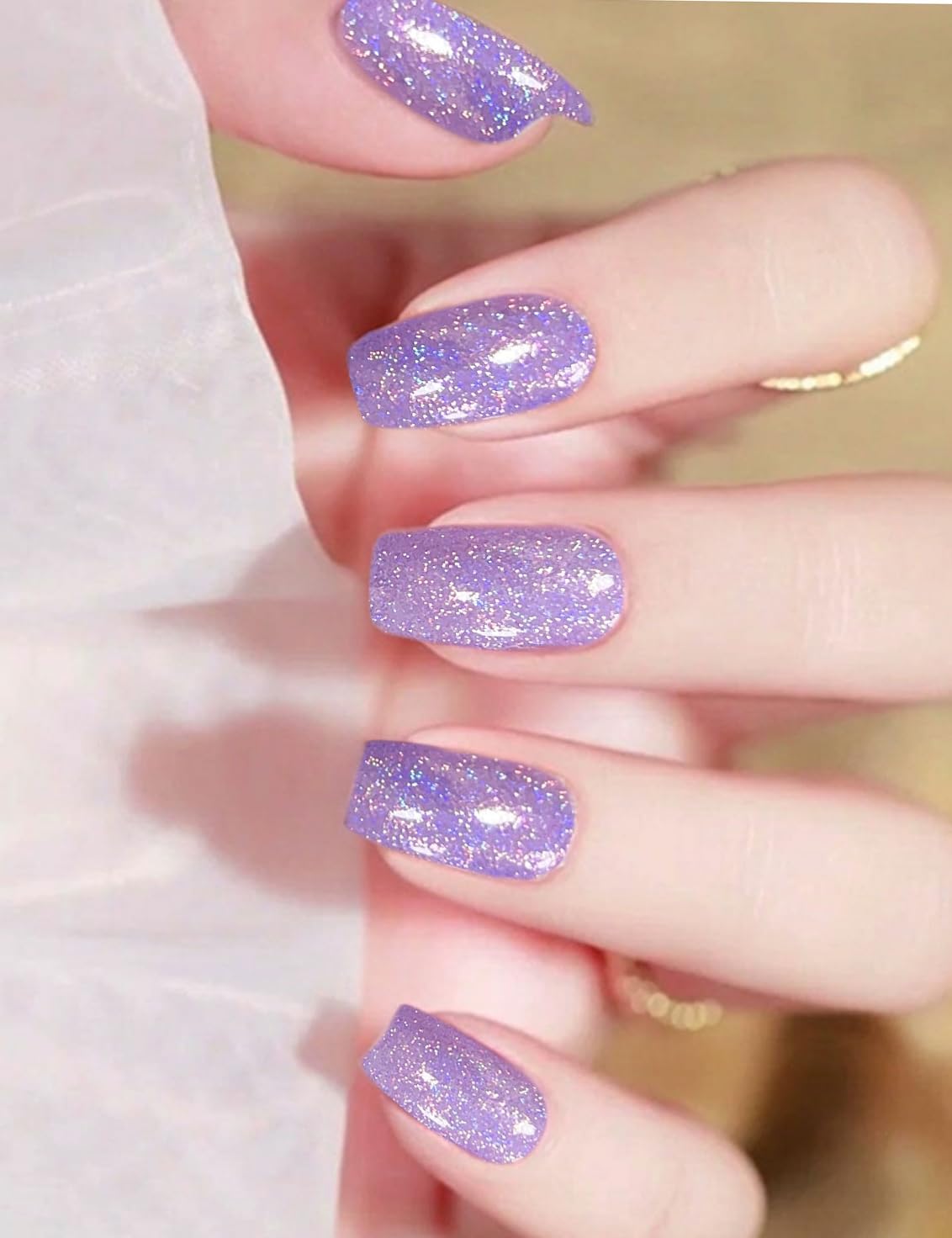 Lot De 2 Vernis à Ongles Ciaté Violet Pailleté Holographique - Neuf, Idéal Pour Noël