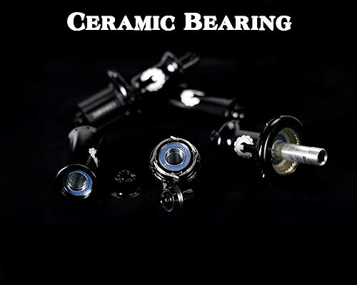 Miniatura 2 de ELITEWHEELS SLT - Ruedas de bicicleta de carretera de fibra de carbono 700C, cubo de rodamiento de cerámica sin cámara, juego de ruedas compatible