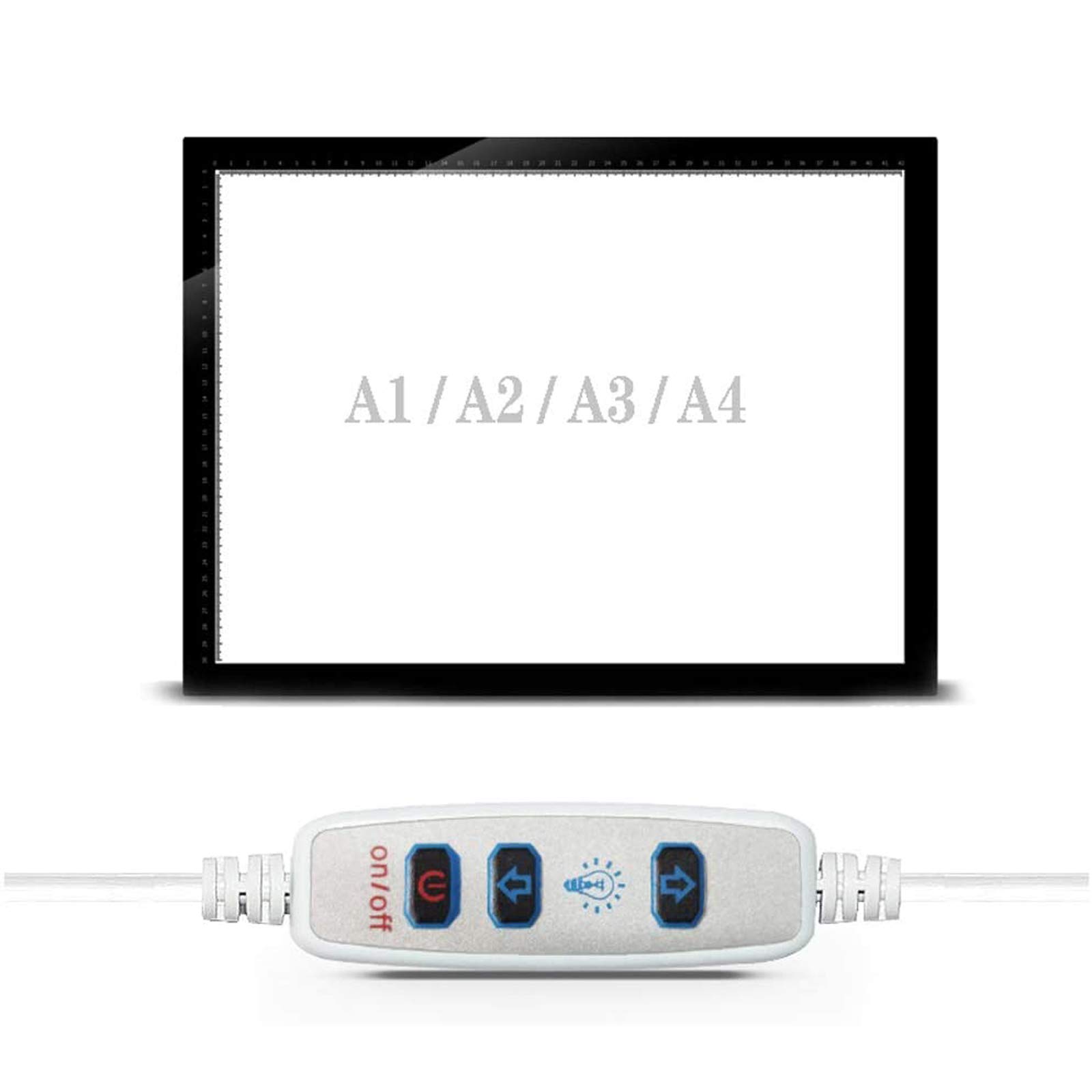 LED Pad planche à dessin, USB Powered Lightbrightness réglable, réglable pour les artistes, Animation Dessin, Esquisser lumière Pad Conseil copie,A3