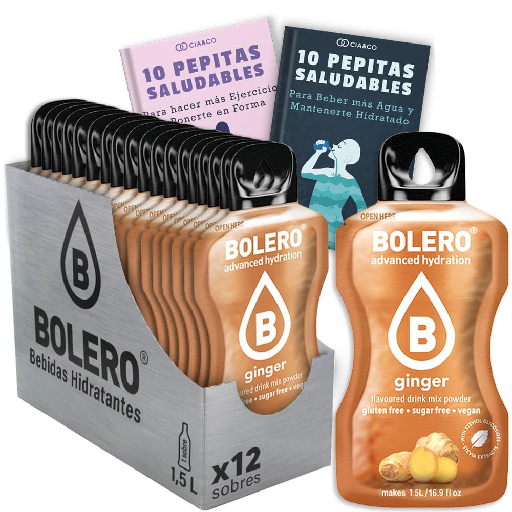 24 x Bebida Bolero COLA Hidratante Sin Azucar (24x9 grs) + 30 Pepitas Saludables para una vida más sana by Cia&Co — view 127