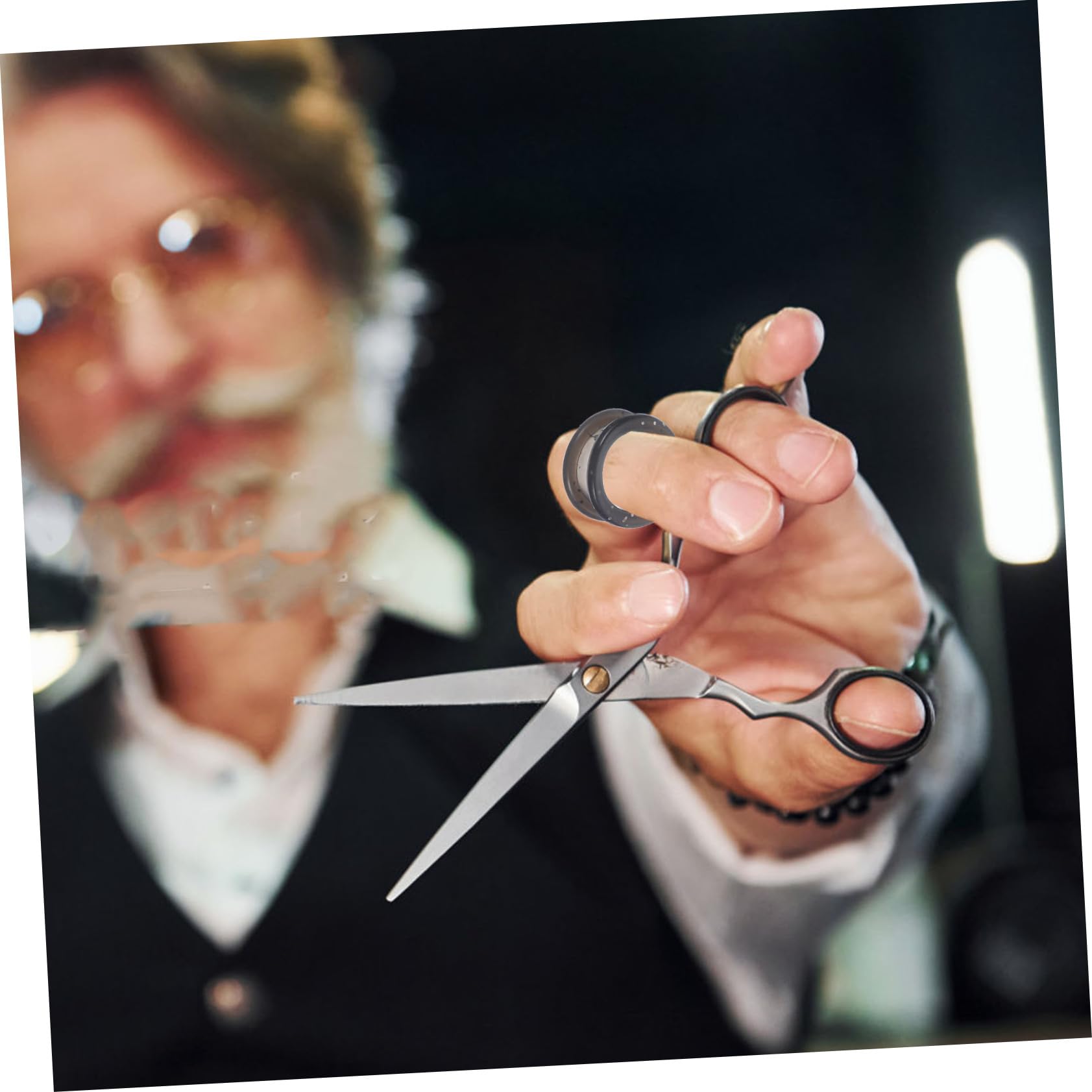 144/288/504pcs Anelli Di Barretta Per Parrucchieri Forbici Colori - Foto 6