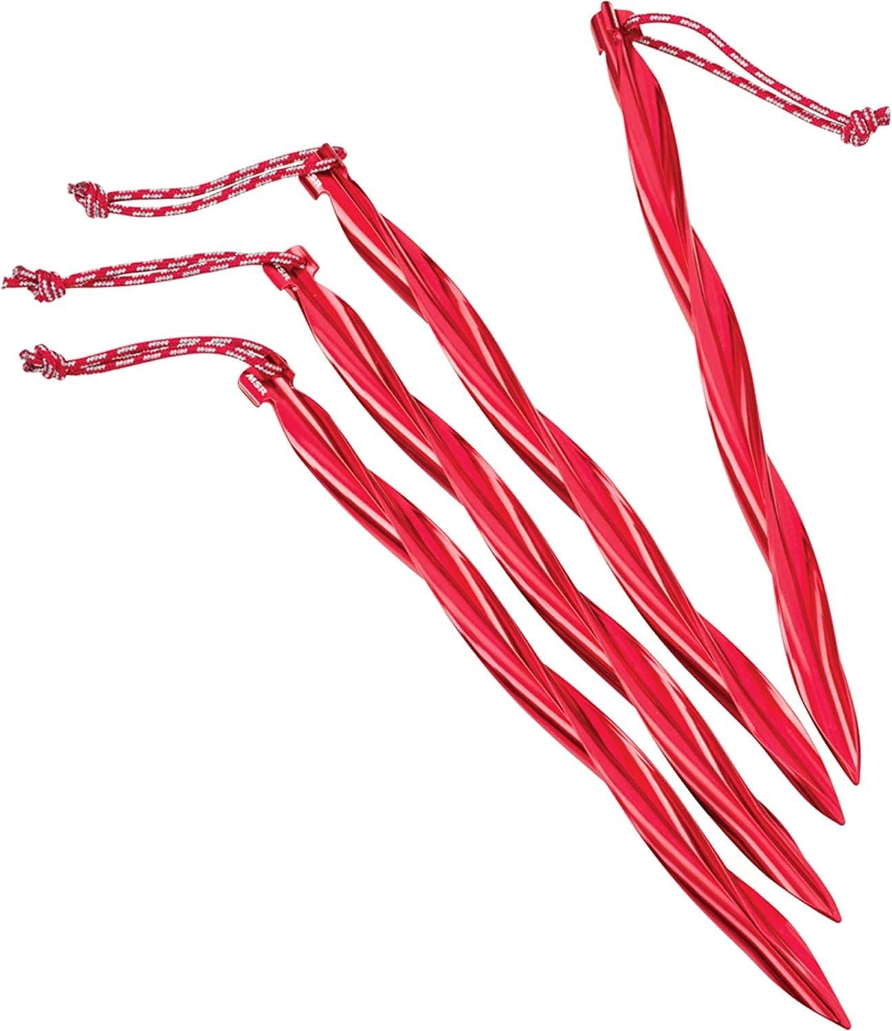 Cyclone 10" Tent Stake, 4 Pack, Red