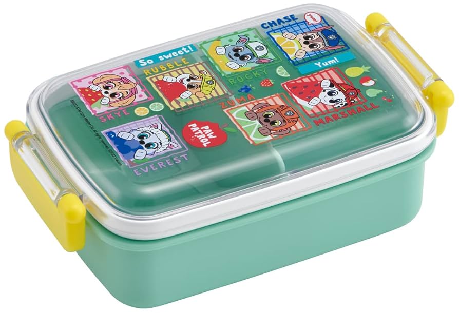PAW PATROL 子ども用弁当箱セット キッズ ランチボックス 840ml お弁当箱 弁当箱 仕切り 一体型