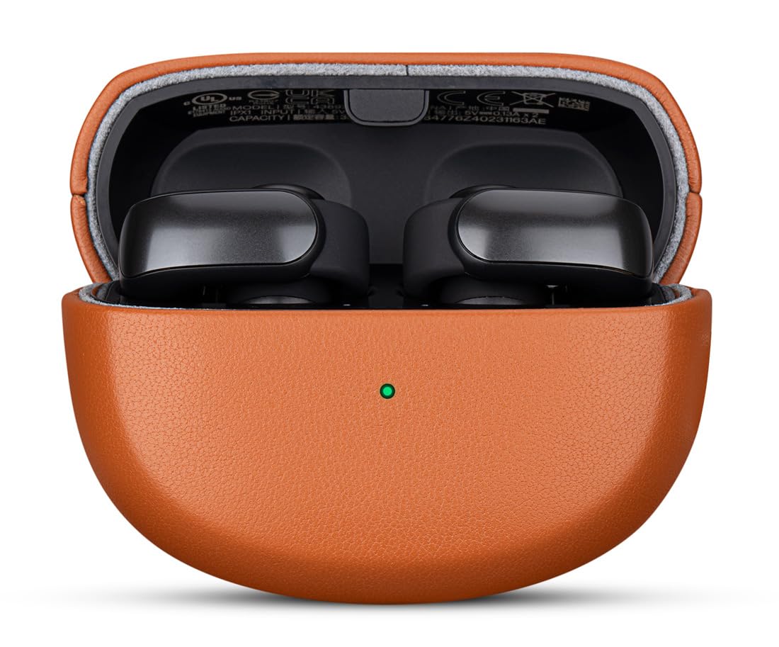 LOPIE Designed for Bose Ultra Leather Case Cover, Handmade Case Fully-Wrapped with Top Grain Leather, Protective Hard Shell Cover for Bose Ultra Open