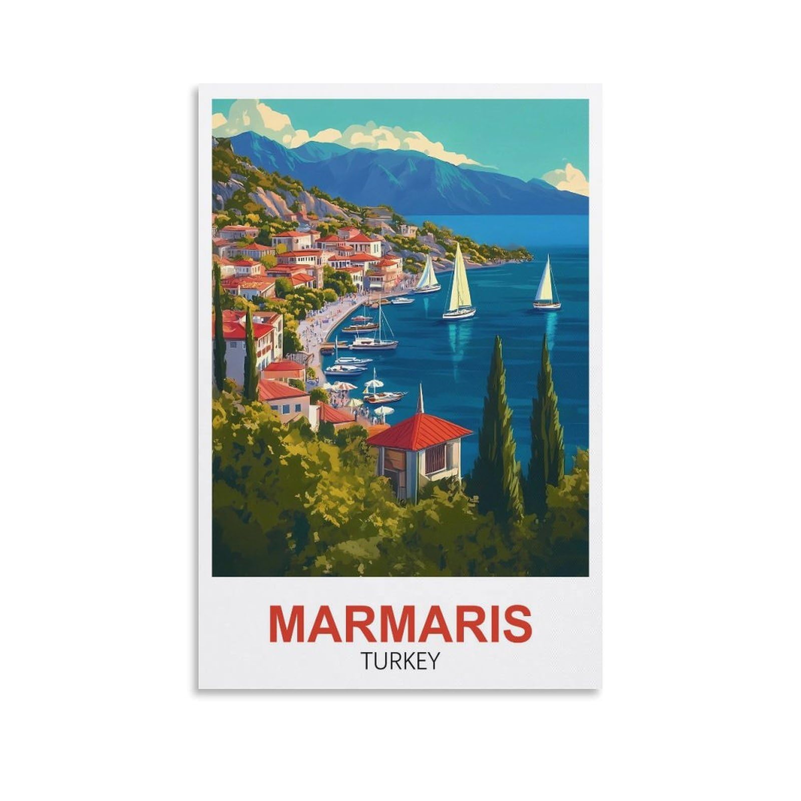 Nprzm A178 Metal Tin Sign Marmaris Turkey For Home Bar Pub Kitchen Garage Restaurant Wall Deocr Plaque Signs 20X30cm