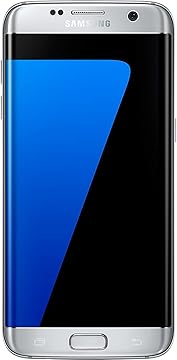 Samsung Galaxy S7 Edge 32GB UK SIM Free Smartphone Titanium Silver Renewed 