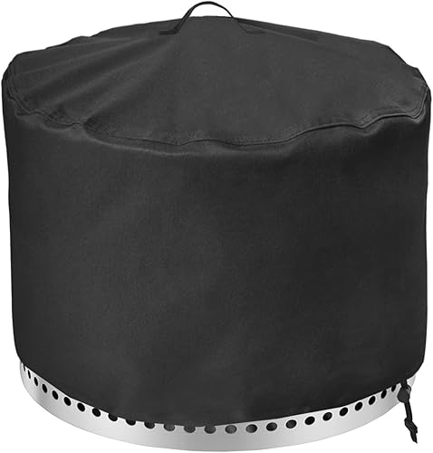 Cubierta redonda para hoguera de 28 pulgadas para estufa individual Yukon 2.0, 600D, resistente al agua, para patio, resistente a todo tipo de