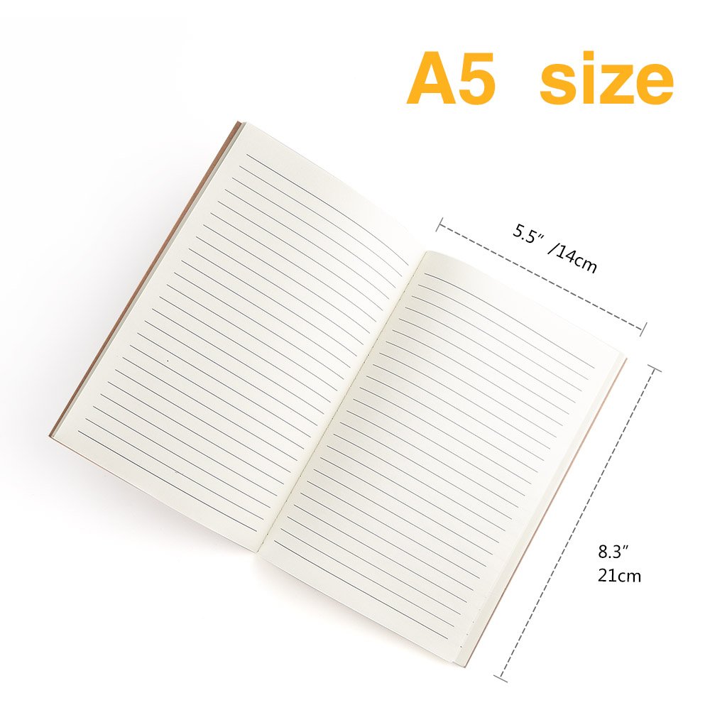 Coopay Cuaderno diario de viaje a granel, cuaderno planificador para viajeros, estudiantes, oficina (A5, 48 piezas)