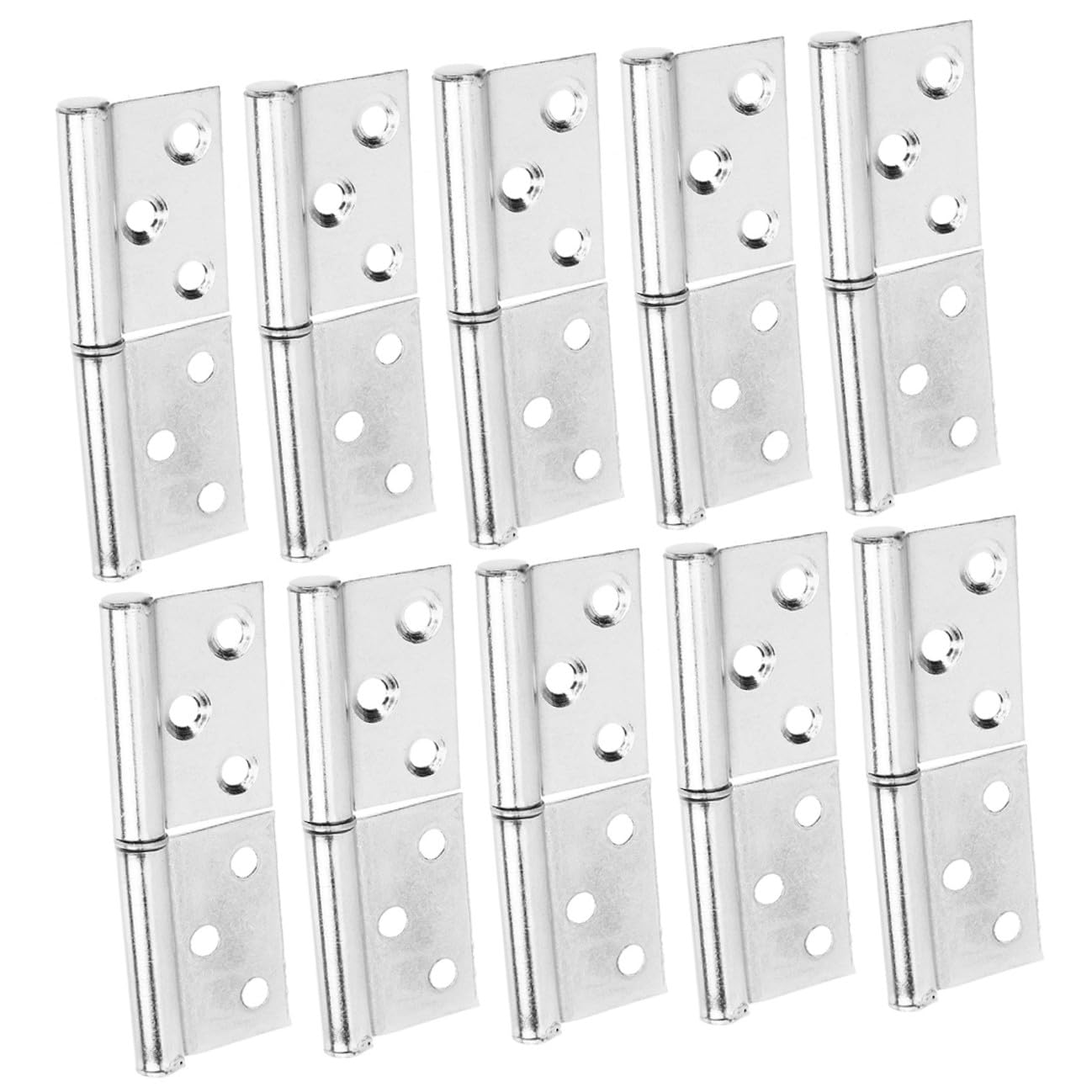 Charnières amovibles en acier inoxydable drapeau pour meuble et porte x10