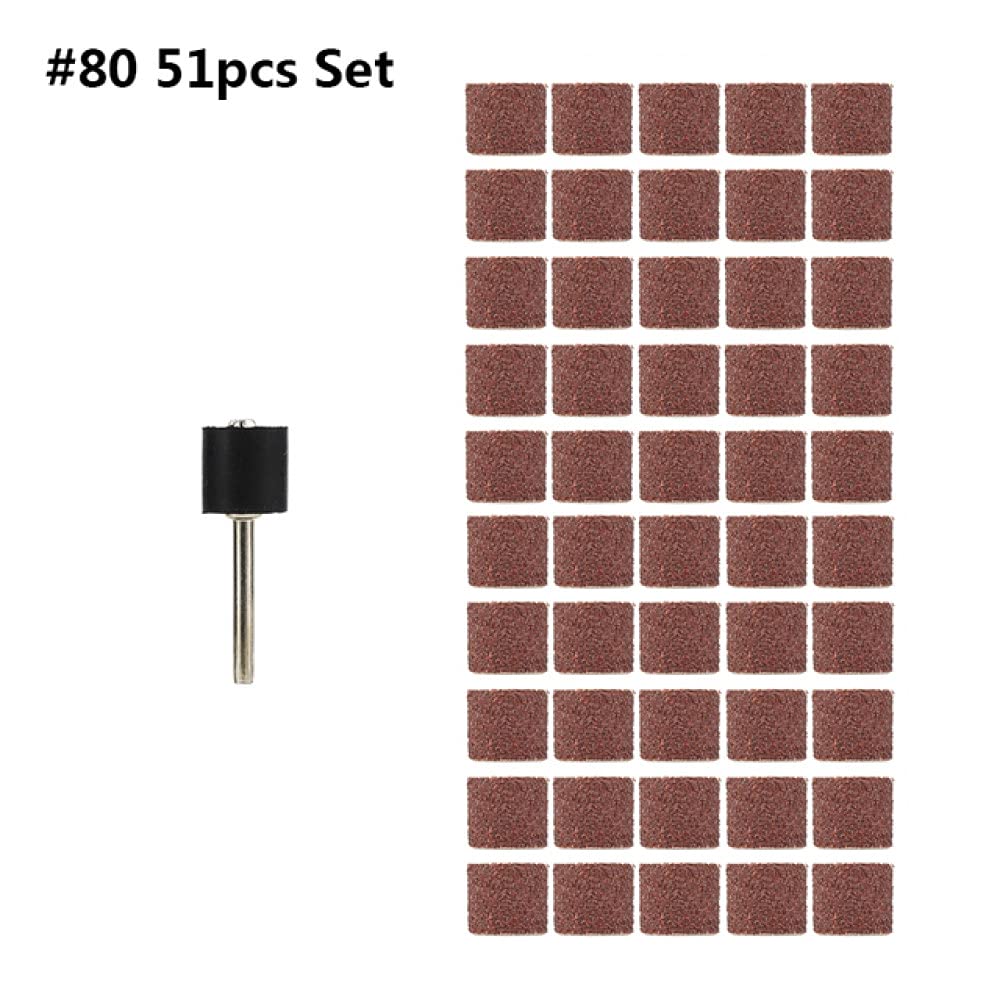 12,7 mm Schleiftrommel-Kit Körnung # 80# 100# 120 Schleifband für Dremel-Hülsen für elektrische Mini-Winkelschleifer-Schleifdorne, 100 Stück 80er Körnung 12,7 mm Schleiftrommel-Kit Körnung # 80# 100# 120 Schleifband für Dremel-Hülsen für elektrische Mini-Winkelschleifer-Schleifdorne, 100 Stück 80er Körnung