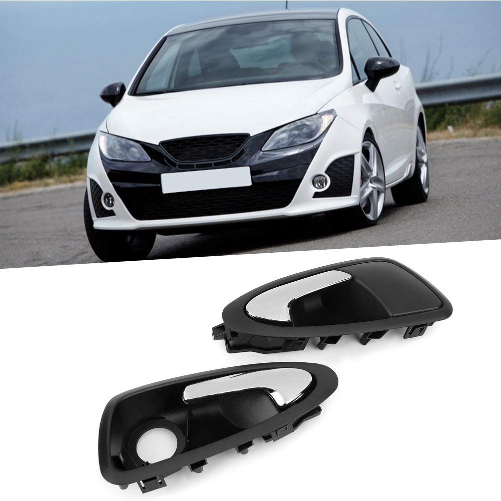 Jeu De 2 Poignées Intérieures AutoFullCar - Pour Seat Ibiza/Cordoba 6K - Chromé