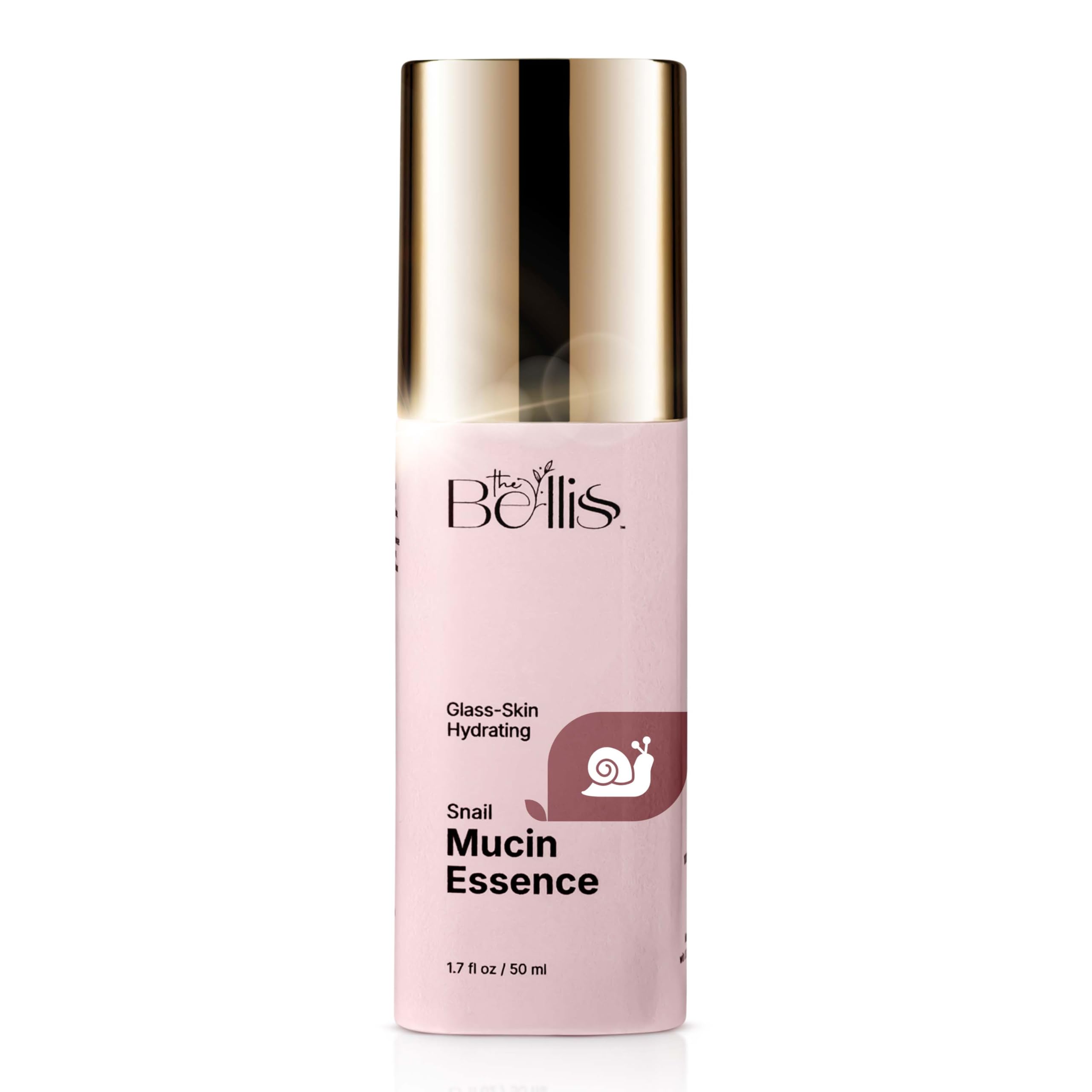 The Bellis Snail Mucin Essence – Snail Mucin Serum with Hyaluronic Acid, Allantoin – Hydrating Serum for Face – Lightweight and Fast-Absorbing – Anti-Aging and Hydration Support – 1.7fl oz