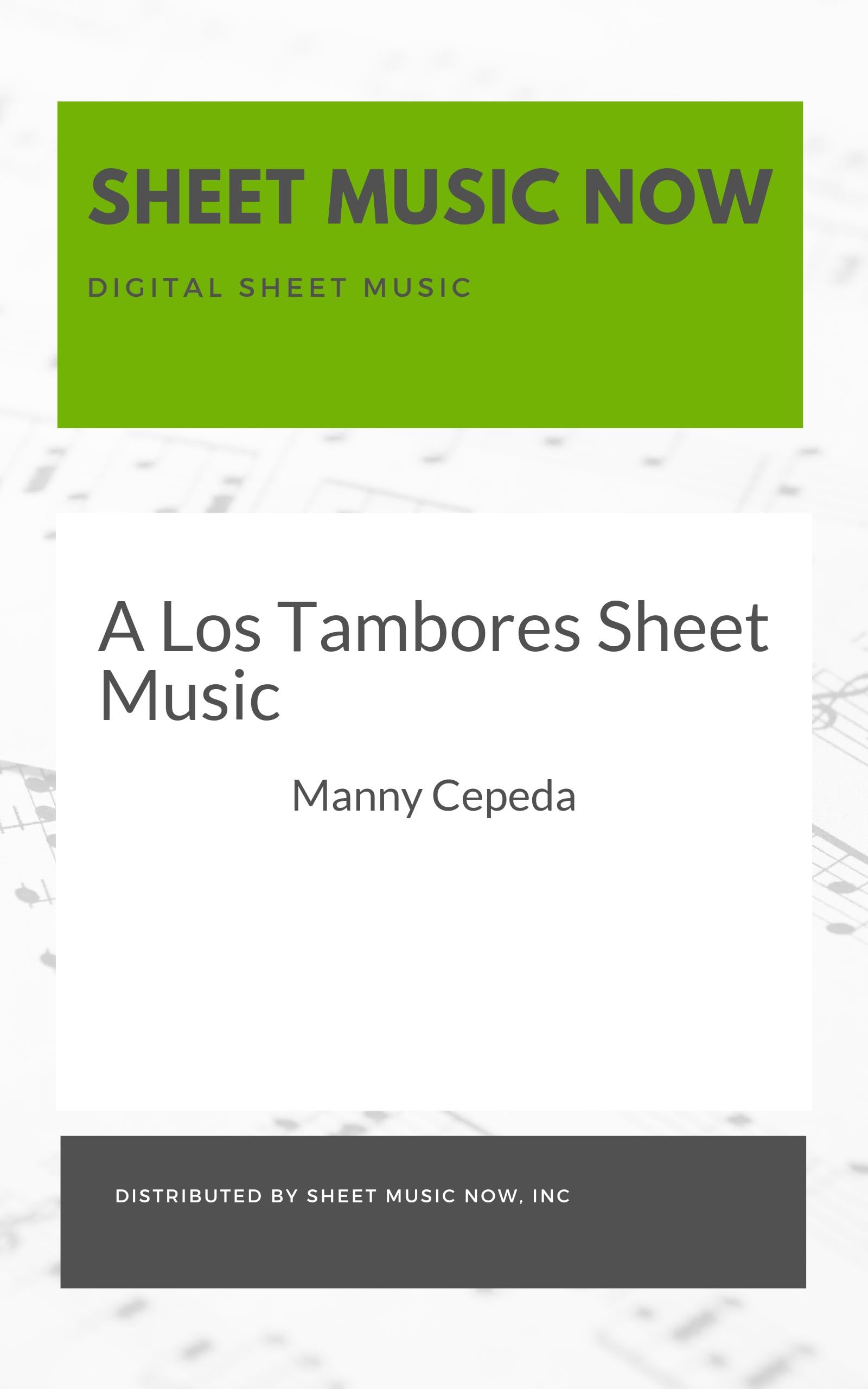 A Los Tambores Sheet Music (English Edition)