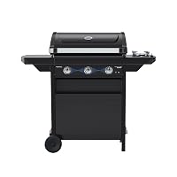 Campingaz Barbecue a Gas Compact 3 LS Dualgas con fornello Laterale | 7,5 kW | Carrello