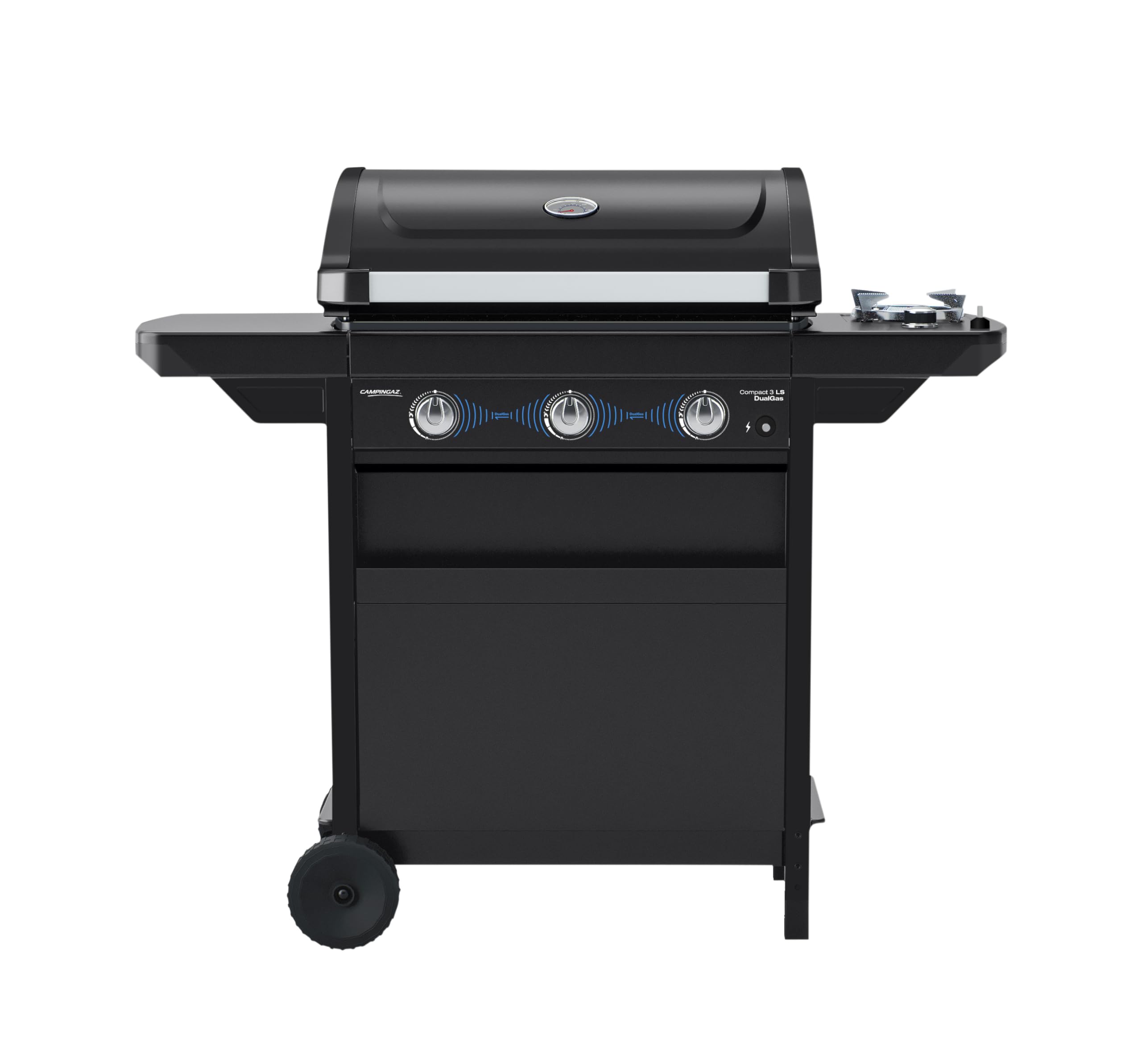 Campingaz Grill a Gas Compact 3 LS Dualgas 7,5 kW 3 bruciatori Carrello Doppia Alimentazione GPL