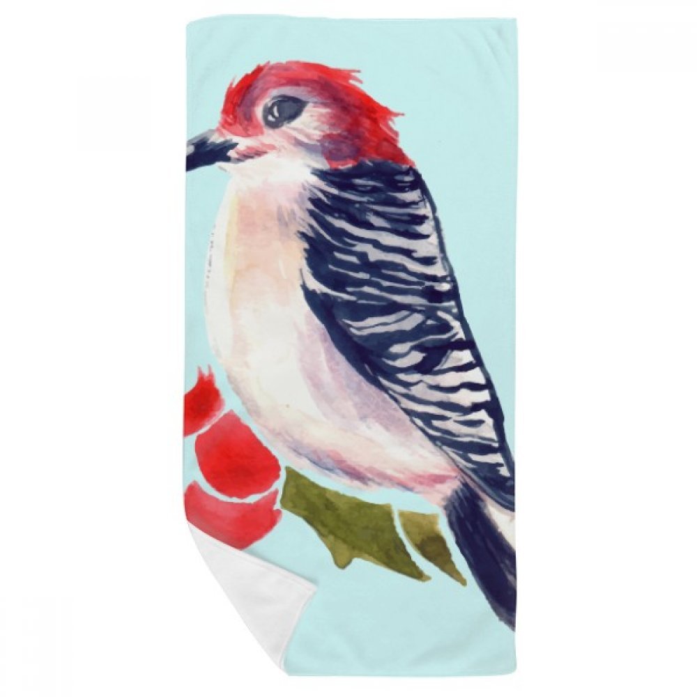 Serviette de bain magpie redhead 35x70cm absorbante et ultra douce pour peaux sensibles
