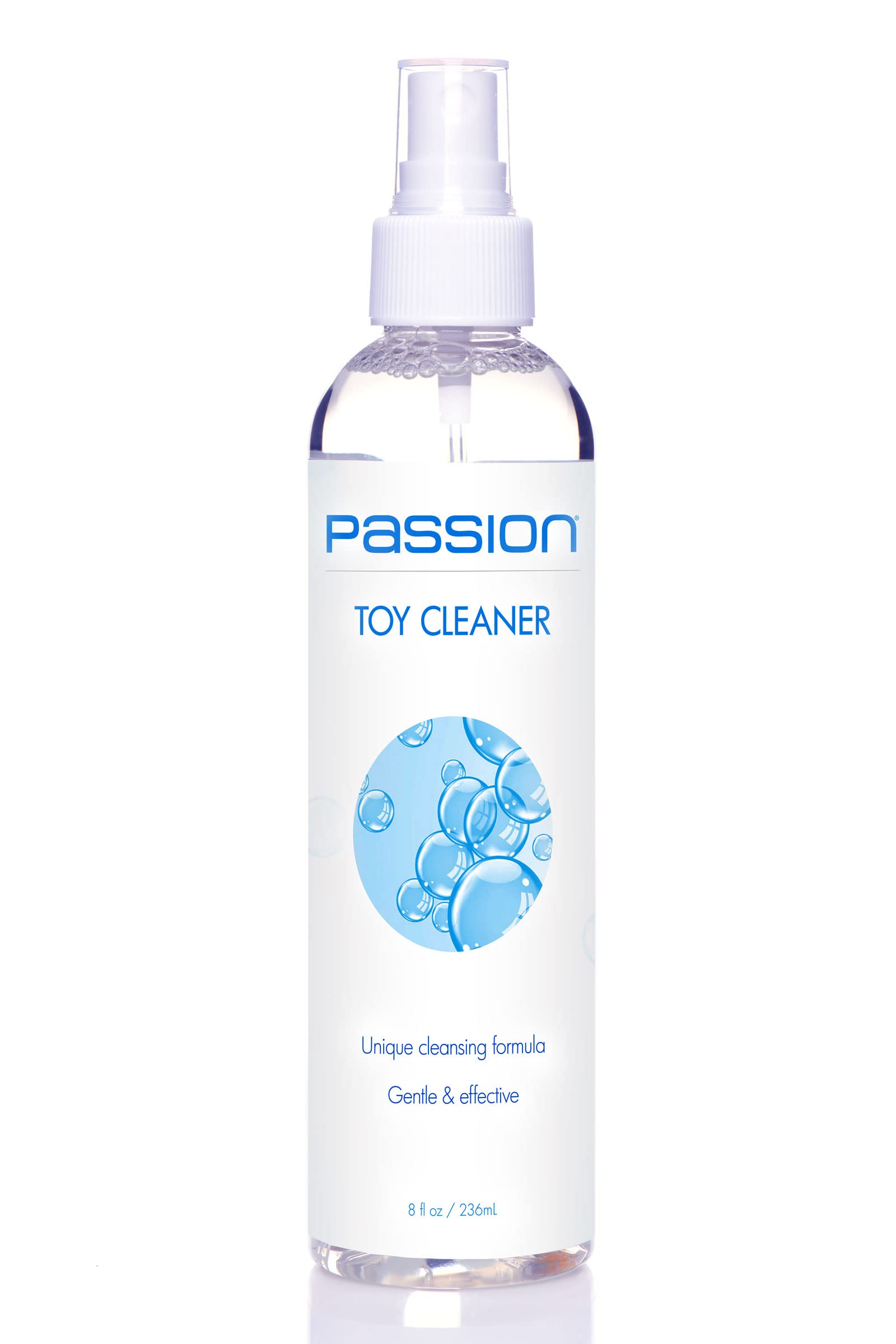 Passion Toy Cleaner Spray, 8 Fl Oz – Mild, Unscented Formula for Effective Cleaning of Common Toy Materials