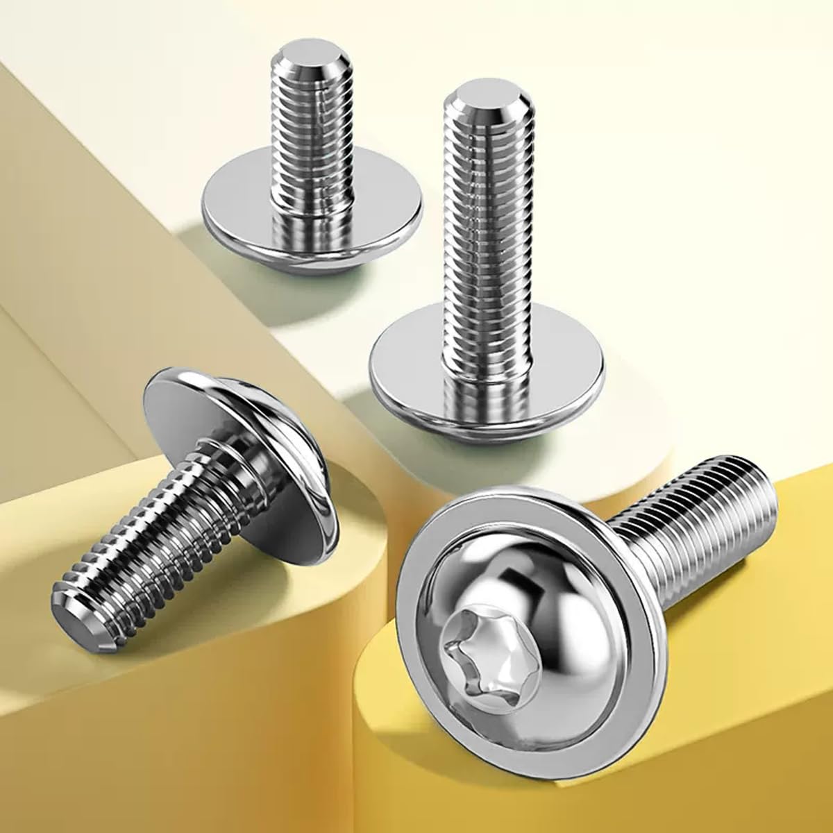 Drenky Viti Testa Bombata 20 Pezzi M5x20mm Viti Torx Bulloni Testa Tonda ISO 7380-2 A Flangia Acciaio Inox A2 V2A Completamente, Elevata Durezza, Filettatura Completa