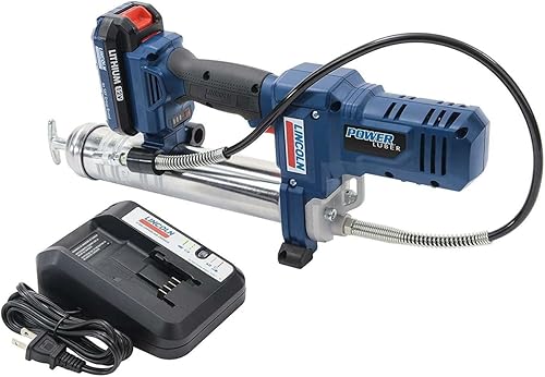 Miniatura 8 de Lincoln PowerLuber 1262 - Pistola de grasa profesional inalámbrica de iones de litio de 12 voltios de 8000 PSI, fácil imprimación con una base de 3