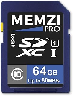 MEMZI PRO 64GB Class 10 80MB/s SDXC Memory Card for Sony Cyber-Shot DSC-W830, DSC-W810, DSC-W800, DSC-W730, DSC-W690, DSC-W650, DSC-W630, DSC-W610, DSC-W580 Digital Cameras